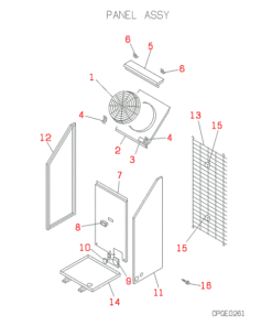 FDCP140HKXE2B PANEL ASSY