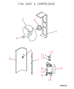 FDCP208HEN3A FAN AND COMPRESSOR