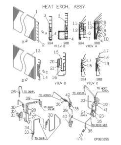 FDCP224HKXE2D HEAT EXCH. ASSY