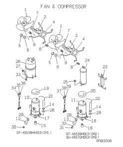 FDCP224HKXE2D-K FAN AND COMPRESSOR