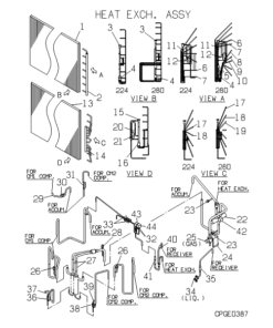 FDCP280HKXE2D-B HEAT EXCH. ASSY