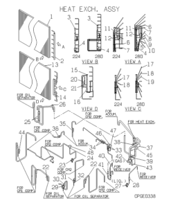 FDCP280HKXE2D-K HEAT EXCH. ASSY