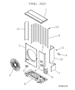 FDCP308HEN3 PANEL ASSY