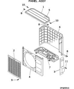 FDCVA201HENR PANEL ASSY