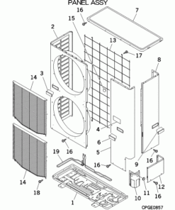 FDCW140VNX-A/M PANEL ASSY