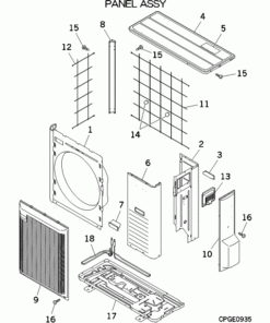 FDCW71VNX-A/M PANEL ASSY