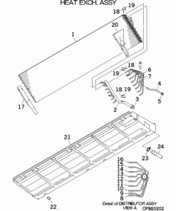 FDE125VG/E HEAT EXCH. ASSY