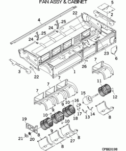 FDE71KXZE1/E FAN ASSY AND CABINET