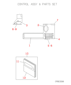 FDEJ71HKXE2B CONTROL ASSY AND PARTS SET