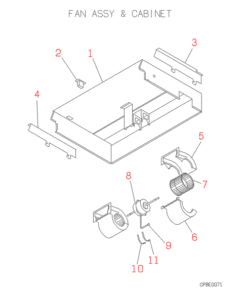 FDEN208C FAN ASSY AND CABINET