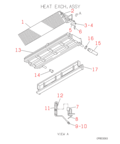 FDEN208H HEAT EXCH. ASSY