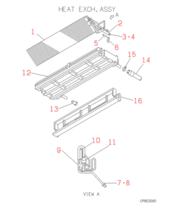 FDEN308C HEAT EXCH. ASSY