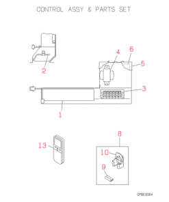 FDEN308H CONTROL AND PARTS SET