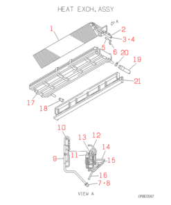 FDEN508C HEAT EXCH. ASSY