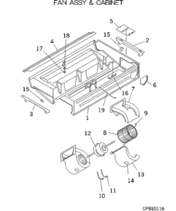FDENA201R FAN ASSY AND CABINET