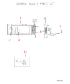 FDF308H CONTROL AND PARTS SET