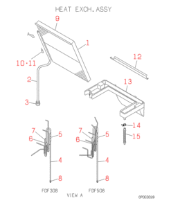 FDF508H HEAT EXCH. ASSY