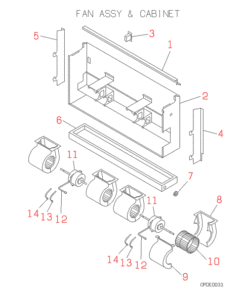 FDFL258-A FAN ASSY AND CABINET