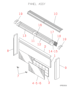 FDFL258-A PANEL ASSY