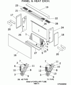FDFL28KXE6 PANEL AND HEAT EXCH.