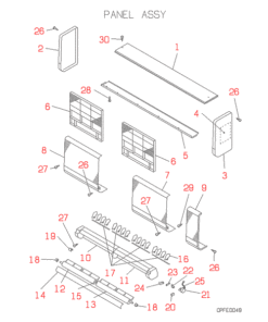FDKJ22HKXE2 PANEL ASSY