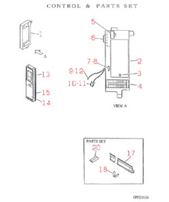 FDKN204HEN1 CONTROL AND PARTS SET