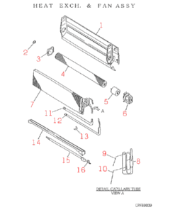 FDKN204HEN2 HEAT EXCH. AND FAN