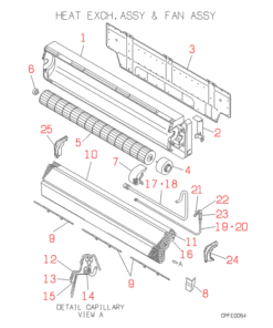 FDKN308H HEAT EXCH. AND FAN