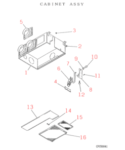 FDR631HKXE CABINET ASSY