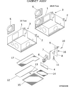 FDRA22KXE4 CABINET ASSY