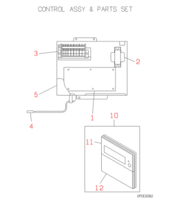 FDRJ112HKXE2 CONTROL AND PARTS SET