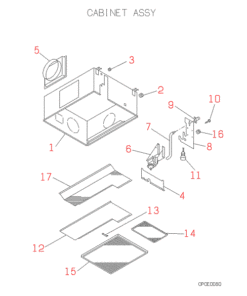 FDRJ22HKXE2 CABINET ASSY