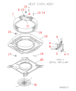 FDT208-A HEAT EXCH. ASSY