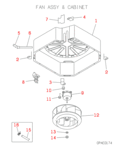 FDT308-A FAN ASSY AND CABINET