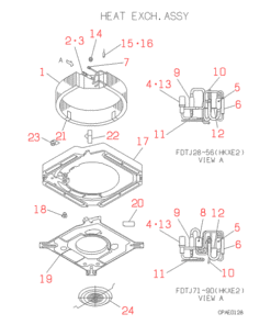 FDTJ28HKXE2 HEAT EXCH. ASSY