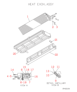 FDTSJ22HKXE2 HEAT EXCH. ASSY
