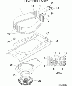 FDTW71KXE6D HEAT EXCH. ASSY