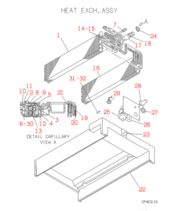 FDTWJ45HKXE2 HEAT EXCH. ASSY