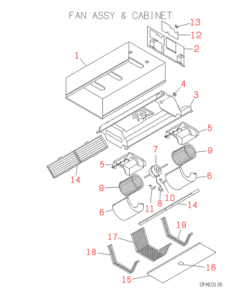 FDTWJ71HKXE2 FAN ASSY AND CABINET