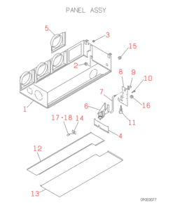FDUMJ140HKXE2 PANEL ASSY