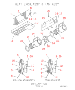 FDUMJ45HKXE2 HEAT EXCH. AND FAN