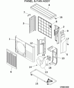 SCM60ZJ-S1/C PANEL AND FAN ASSY