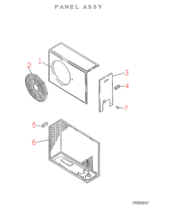 FDC206HEN PANEL ASSY