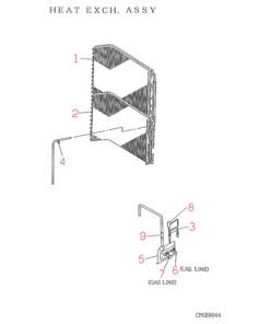 FDC406CES2 HEAT EXCH. ASSY