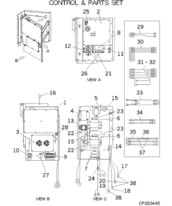 FDCA140HKXES4R CONTROL AND PARTS SET