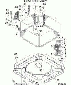 FDT90KXZE1/F HEAT EXCH. ASSY