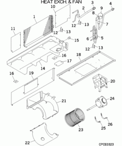 FDUM22KXE6F/F HEAT EXCH. AND FAN