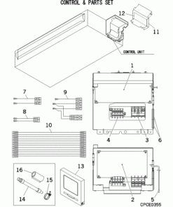 FDUT71KXE6F-E/F CONTROL AND PARTS SET