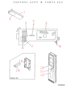 FDTN505HES CONTROL AND PARTS SET