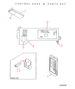 FDTN506CES CONTROL AND PARTS SET